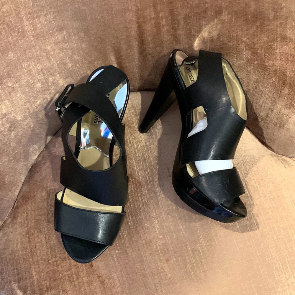 Michael Kors Black Wedge Heels